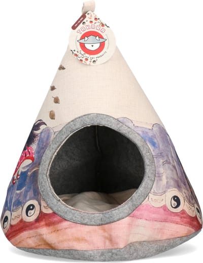 Takara Tipi – Katten huisje – 42 x 56 cm - Katten Tip Tent – Katten tent – Kattenmand – Ying Yang