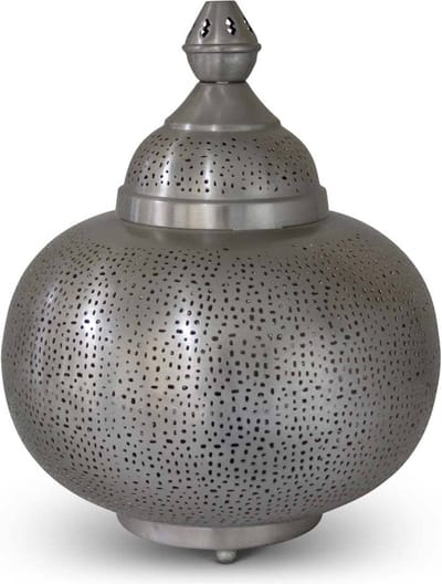 Safaary - Oosterse Tafellamp Dalila Nikkel Goud Ø 33 x 40cm