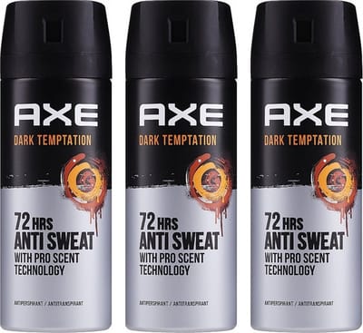 Axe - Anti-Perspirant 48h Dry Protection spray'u Dark Temptation - 150ML - Voordeelverpakking 3 stuks