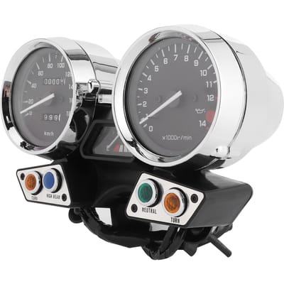 Ensemble d'instruments de moto Compteur de vitesse Compteur kilométrique Compte-tours Compatible pour XJR400 XJR 400 1995‑1997 gray