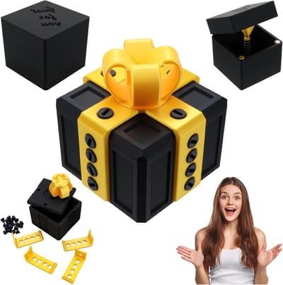 Grappige geschenkdoos voor verrassingen: perfect cadeau voor verjaardag, Kerst, Pasen en Valentijnsdag