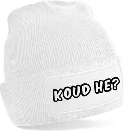 Koud He? Warme Wintermuts | Beanie | Muts | Winter | Kou | Koud | Tekst | Cadeau | Apres Ski | Wintersport | Skimuts | Verzending binnen 24 uur!