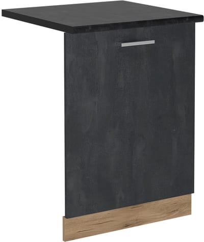 Vicco R-Line Vaatwasserfrontpaneel – 60 cm, WB Antraciet Zwart beton