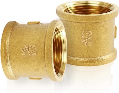 Dubbele Messing Nippel 1/2" inch IG x IG, Koppeling Adapter voor Pijpen, Meervoudige Verbindingselementen, Duurzame Draadverbindingen voor Sanitair en Waterleidingen