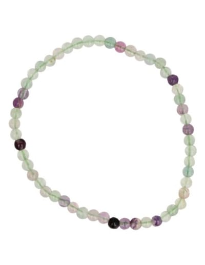 Fluoriet kralenarmband 4 mm