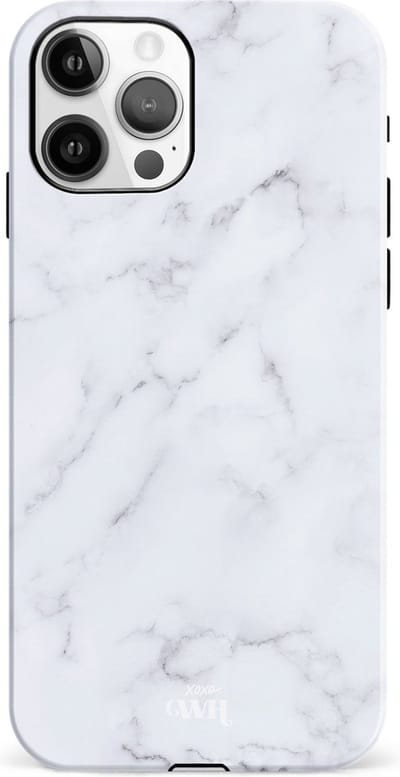 xoxo Wildhearts Marble White Lies - Single Layer - Hoesje geschikt voor iPhone 11 Pro Max hoesje - Marmer hoesje - Shockproof case - Beschermhoesje geschikt voor iPhone 11 Pro Max case - Wit