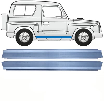 Reparatie dorpel voor Kia Retona 1998-2003 / Links = Rechts (symmetrisch) / Set