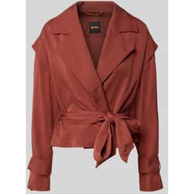 Slim fit trenchcoat van viscosemix model 'C-Jophelia'