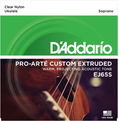 Daddario j65 snarenset voor sopraan ukelele