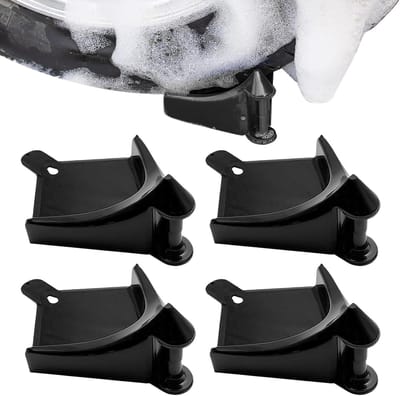 Slanggeleider Wielen - Slangroller Gids - Auto Wassen - Actieve Bescherming - 16.8 cm - Zwart