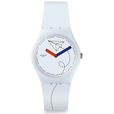 Swatch Nieuwe Collectie Kwarts Uurwerk Waterdicht Horloge Uniseks Horloges Blauw GS151 White white