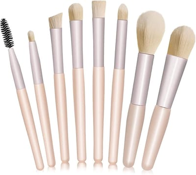 Professionele Make-upkwasten Set van 8 Stukken voor Concealer, Oogschaduw en Blush, Ideaal voor Vrouwen en Meisjes, Perfect voor Reizen en Dagelijks Gebruik