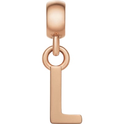 Daniel Wellington DW Charm Letter L Rose Gold