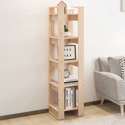 vidaXL - Boekenkast/kamerscherm - 41x35x160 - cm - massief - grenenhout