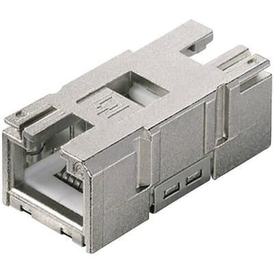 Telegärtner 100007533 STX V1 RJ45-koppelingselement Cat.6 100007533 Koppeling, recht Aantal polen: 8P8C Zilver (metallic) 1 stuk(s)