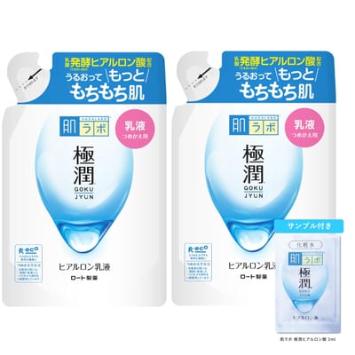 Hada Labo Gokujun Hyaluronzuur Lotion Navulling x Bonus (140ml 2) +