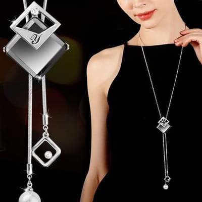 Déclaration Maxi Mode Longs Colliers et Pendentifs Pour Femmes Mode Collier Géométrique Bijoux Collier Femme Collier Accessoires beige