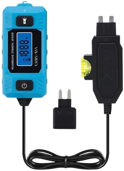 Autorelais tester - ABS sonde tester - Elektronica diagnose - LCD scherm met verlichting - 20A 48V - Blauw