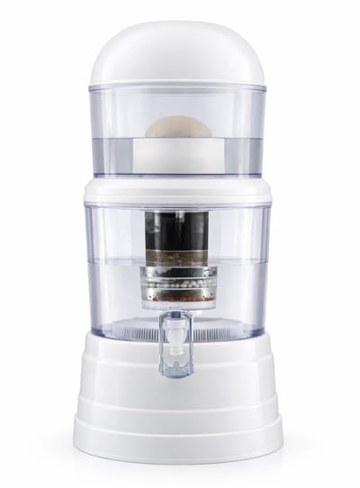 Ventji® Zwaartekracht Waterfilter 14L - Waterdispenser voor Thuis - Fris, Zacht en Mineraalrijk Kraanwater - Zonder Stroom - Inclusief filter
