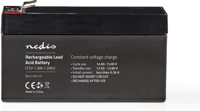 Nedis BALA130012V - UPS battery - Lead Acid - 1300 mAh