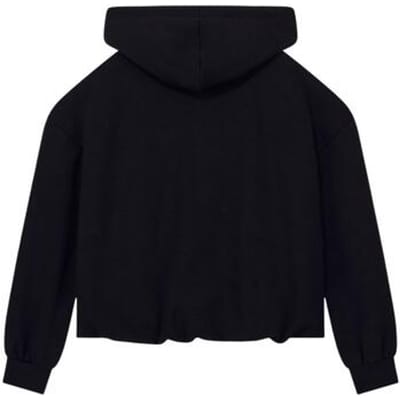 relaxed fit hoodie met viscose