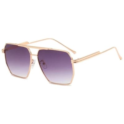 Hoge Kwaliteit Nieuw Metaal Dubbel Frame Vierkant Frame Dames Zonnebril Hoge Kwaliteit Heren Aviator Zonnebril Mode Luxe Designer Brillen