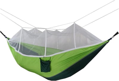 Hangmat Stoel - Schommelstoel Buiten - Ontspannen Zitten - Makkelijk Op te Hangen - 260 x 140 cm - Wit Net
