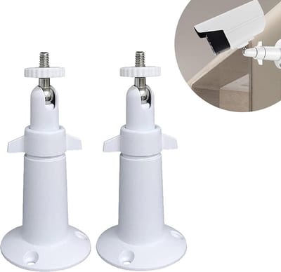Pakket van 2 camera-wandbevestigingen, Verstelbare beveiligingswandbevestiging Muurplafondlamp Camerabeugels Binnen-/buitencamerabevestiging