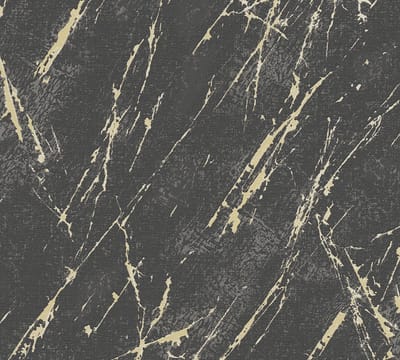CHIC STUCWERK BEHANG | industrieel - Zwart Goud - A.S. Création Elements 2