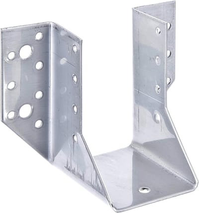 Balkschoen Type A - Hoekverbinder Staal - Houtverbinding Verstevigen - Roestvrij Staal - 60 x 100 mm - Zilverkleurig