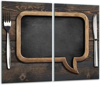 TMK ArtDeko - Snijplank - Glas - 30x52cm - Antislip
