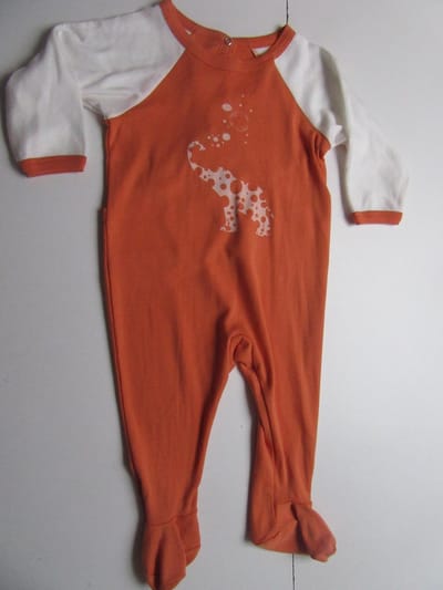 pyjama petit bateau 6maand , orange olifant in katoen 6 maan  67