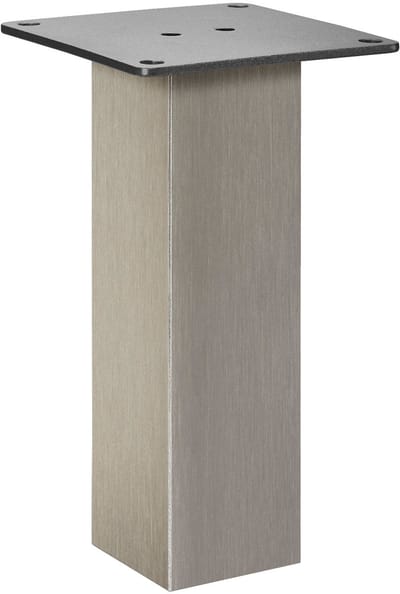 SOTECH Barsteun OLBIA 50 x 50 x 170 mm recht roestvrij staal look keukenbalie Meubelsteunvoet