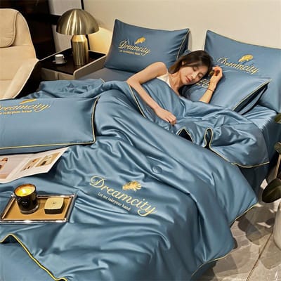Couette d'été fraîche respirante Quilts Queen Couverture rafraîchissante pour climatisation Couvre-lits pour lit double Literie Only one pillowcase