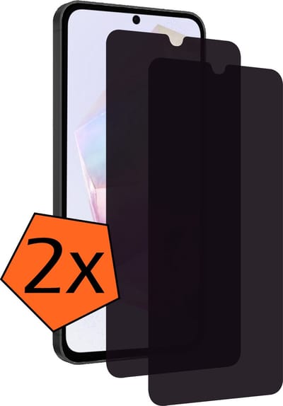 Screenprotector - 2 Stuks - Geschikt voor Samsung Galaxy A35 - Privacy Filter - Gehard Glas - Beschermglas - Tempered Glass - Screen Protector