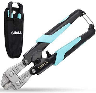 Ergonomische mini scharen voor dik draad en snijwerk met veiligheidsmechanisme, 210 mm