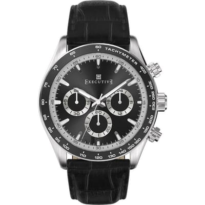 Executive Tweed Chronograph Staal 42mm | EX-1018-03