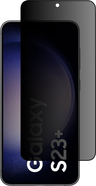 Privacy Screenprotector Geschikt Voor Samsung S23+ (S23 PLUS) - Volledige Beschermglas - PREMIUM Tempered Glass - 1 stuk