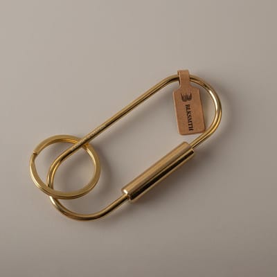 Messing Hanger Sleutelhanger Sleutel Hangring gray
