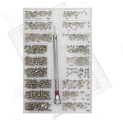 500 stuks micro-schroeven met schroevendraaier voor kleine reparaties