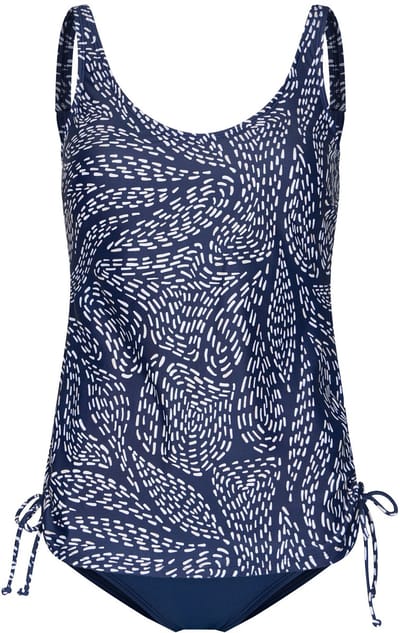 Pastunette - Tankini - Oceanic Flow - Blauw/Wit - Geschikt voor prothese(s) - Maat 38