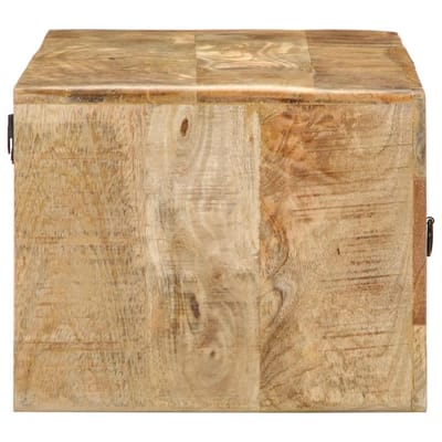 vidaXL - Tv-wandmeubel - 100x32x25 - cm - massief - hout - ruw - mangohout