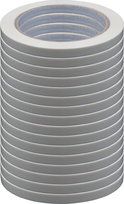 16 rollen Zakkensluiter tape - PVC tape - Sluittape - Sluitplakband - Wit 16 stuks - 9mm x 66 meter - DULA
