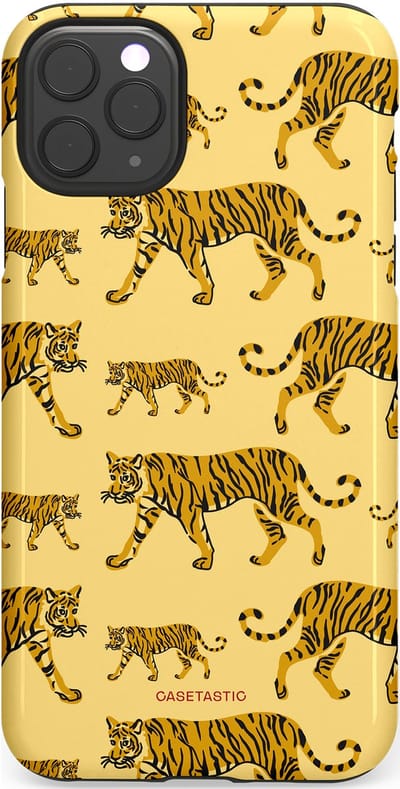 Casetastic Hoesje Geschikt voor Apple iPhone 11 Pro Max - Stijlvolle Beschermende Duo-layer Case - Streep van de natuur