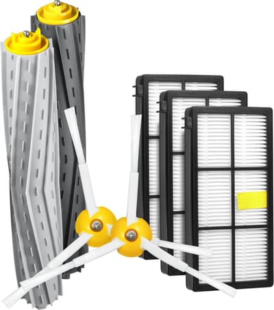 Dparts vervangingsset geschikt voor iRobot Roomba - voor 800-900 series - filterset - dubbele rubberen borstels - HEPA filter - zijborstel - borstel - filter vervangkit