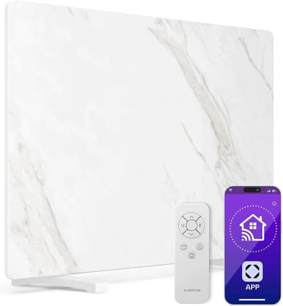 Infrarood Verwarming - Paneel Verwarming - Badkamer Woonkamer - App Bediening Thermostaat - 600W 19kg - Wit