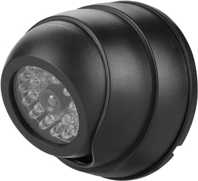 Nep Beveiligingscamera - Dome Camera - Afschrikken Indringers - Knipperend LED Licht - 10x10x10 mm - Zwart