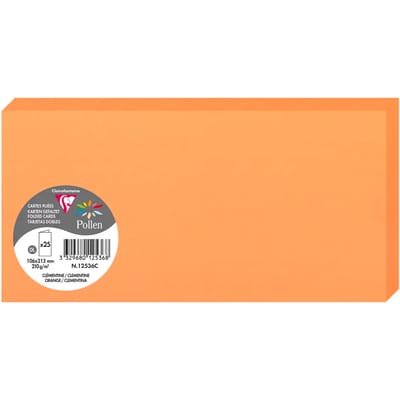 Clairefontaine clementine dubbele kaart formaat langwerpig