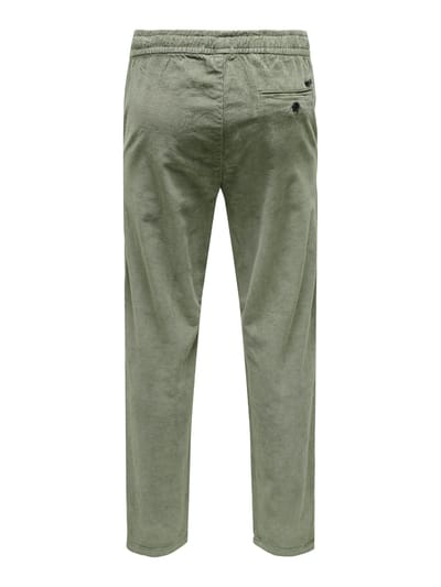 ONLY and SONS Stoffen broek - ONSLINUS TAP CORDUROY 0185 PANT NOOS - S tot XXL - voor Mannen - groen