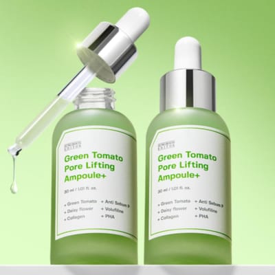 SUNGBOON EDITOR Groene Tomaat Poriën Lifting Ampoule+ 60ml | Intensieve Poriënverstrakking & Diepe Hydratatie